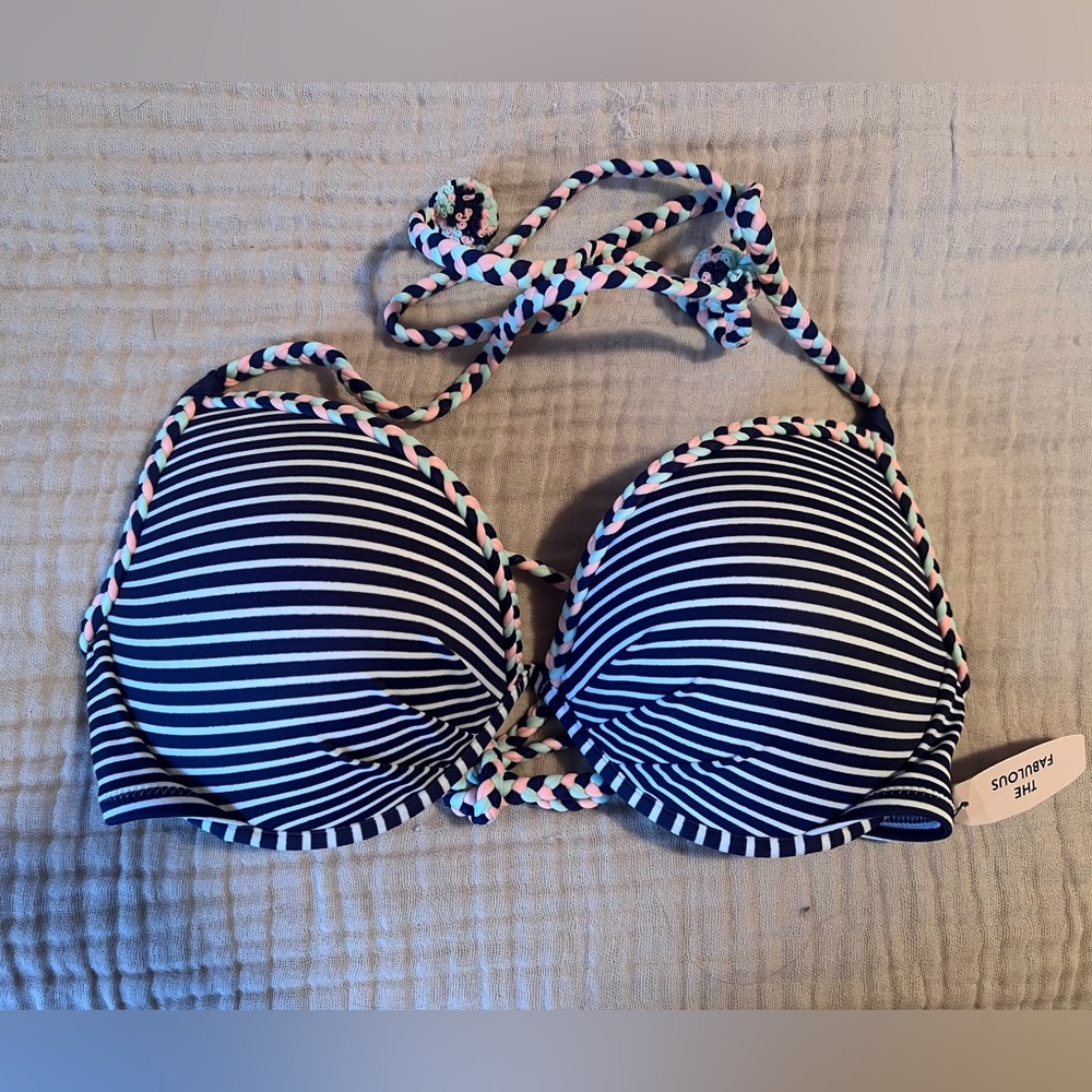 Victoria’s Secret swim top, molded push up padding, size 36 C